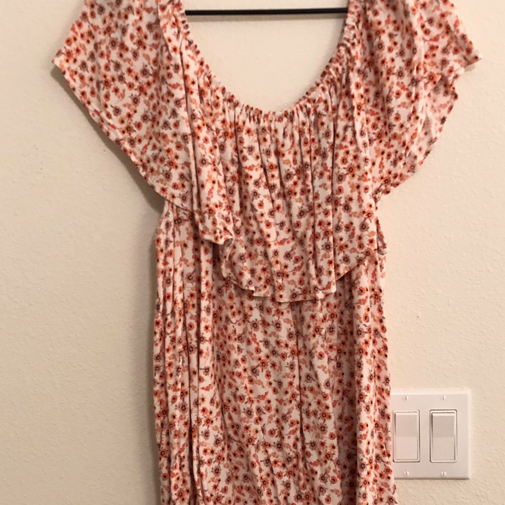 Floral off the shoulder top